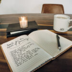 Journal on the table